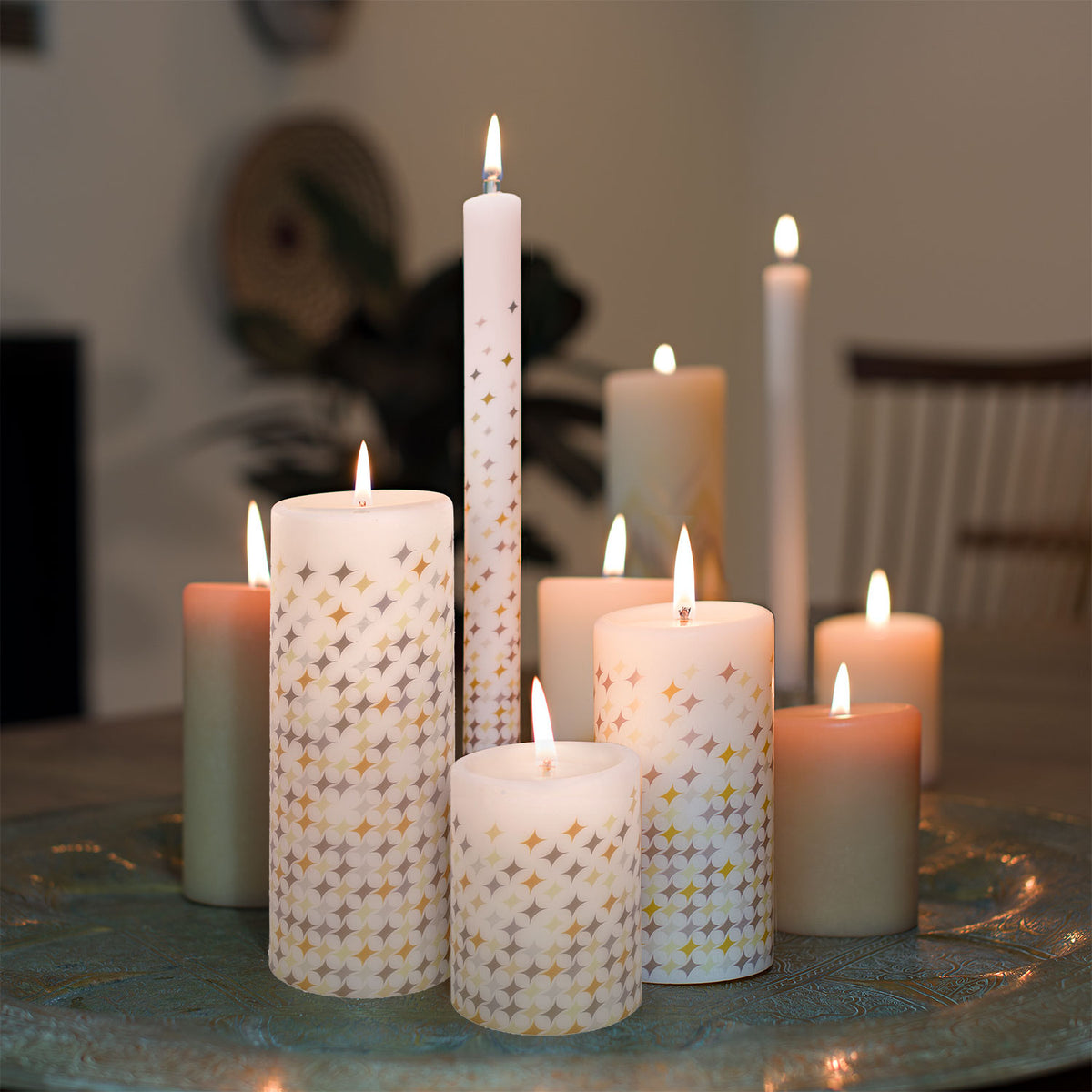 Lucid Candle  Natural Pillar Candles